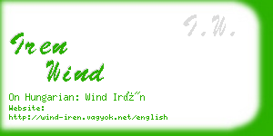 iren wind business card